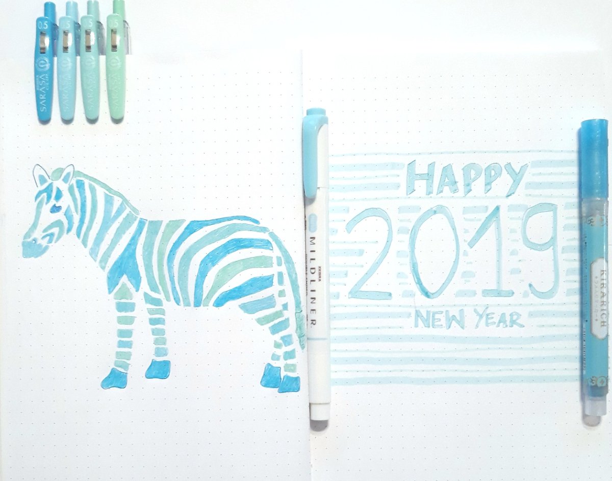 zebrapens's tweet photo. Happy New Year #2019 have a lot colours in your everyday https://t.co/ZtZgeSb66Z