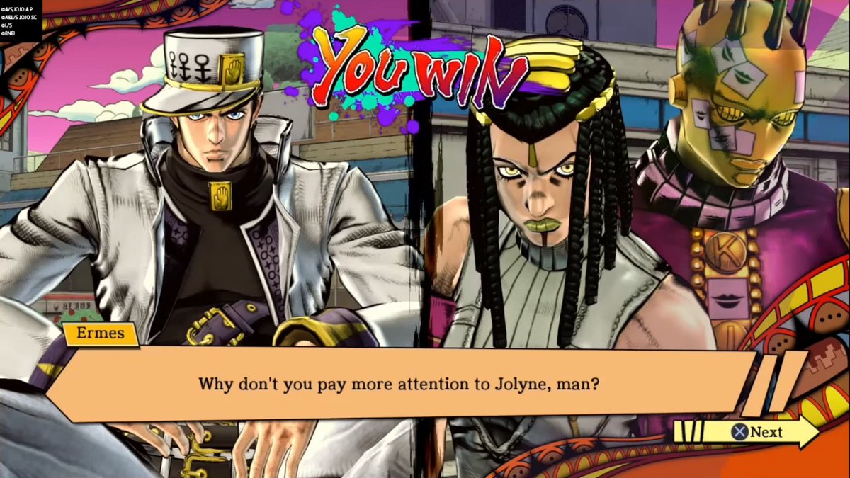 🦋• peaktaro kugoat on X: i simply love that jolyne has basically taken  over jotaro's pose now whilst jotaro just stands there   / X