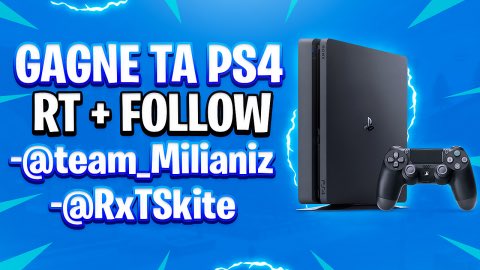 RxTSkite's tweet image. ⚡️ #CONCOURS ⚡️

🔑 GAGNE UNE PS4

🍀 #RT + Follow @Team_Milianiz + @RxTSkite 

⏱ Tirage : 24/01