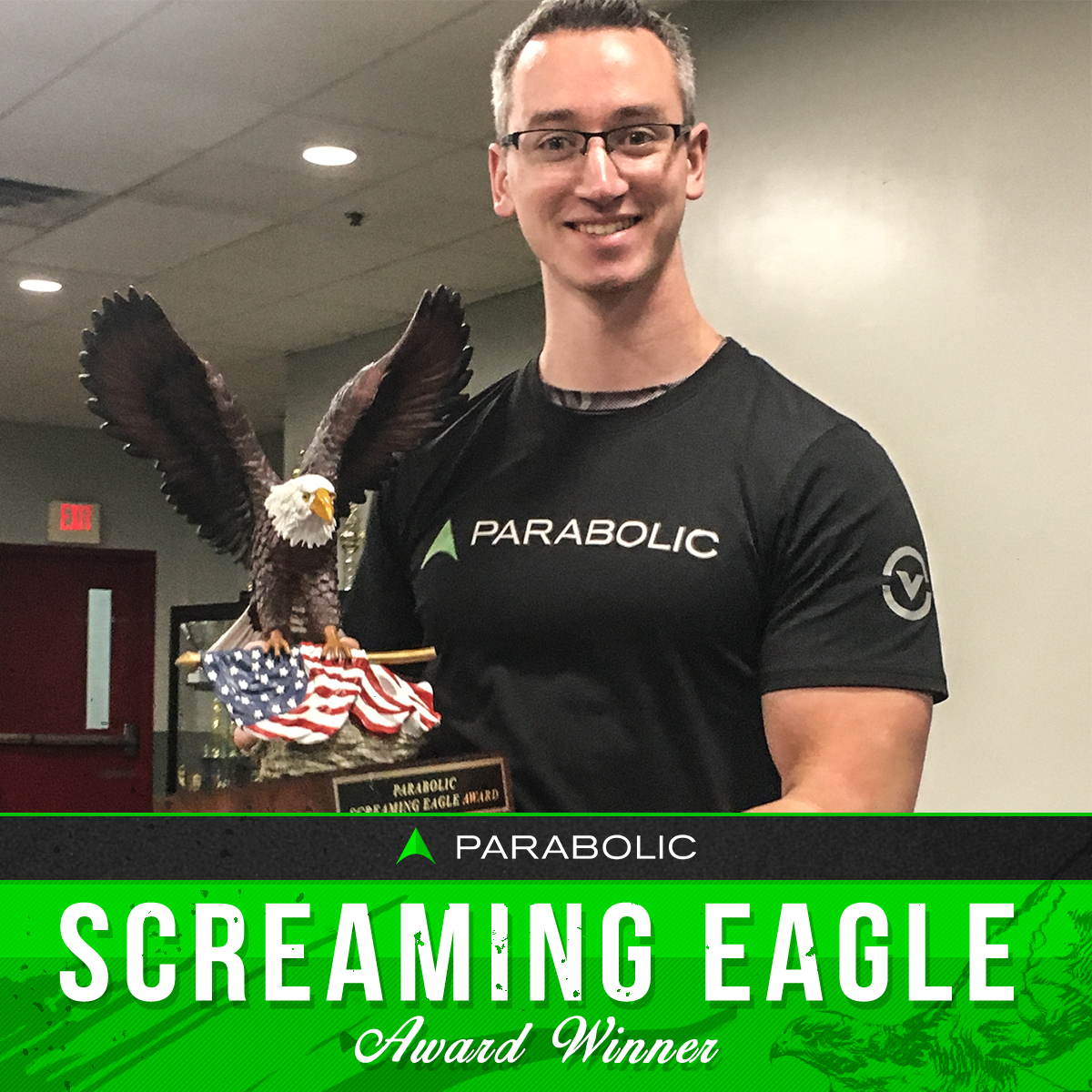 GoParabolic's tweet photo. Congrats to this month’s Screaming Eagle Award winner Rob Thomas from our Little Falls Facility. There is nothing is better than seeing a coach develop into a leader. Rob has demonstrated qualities of a great coach day in and day out but even better as a teammate. https://t.co/TSS2oR2U5o
