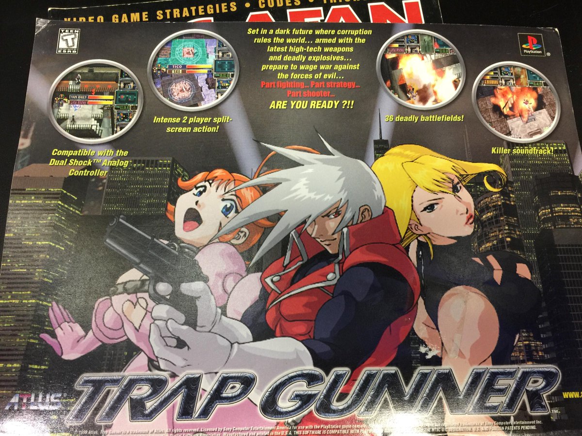 gamers__inc's tweet photo. Check out this ad for Trap Gunner on the back of the September 1998 Gamers' Republic, featuring Dante from the Devil May Cry Series #FlashbackFriday #retro Lets have a stylish sale! 15% off any games featuring Dante.... from the Devil May Cry Series https://t.co/bXmeI6bvGq