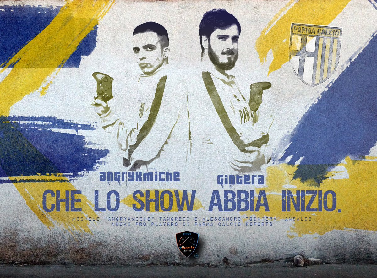 Saranno Alessandro @gintera96 e @Miche_Tangredi i due player ufficiali del @1913parmacalcio che rappresenteranno il club crociato nella imminente Fifa E-Club World Cup il Mondiale per club organizzato dalla fifa e dedicato alle squadre e-sports al quale parteciperà anche il Parma
