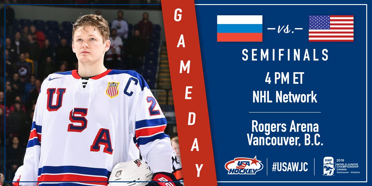 usahockey's tweet photo. Win today to play for gold tomorrow. #USAWJC 🇺🇸

Preview >> https://t.co/lrpXJJpA1q https://t.co/dqUfn1xIIl