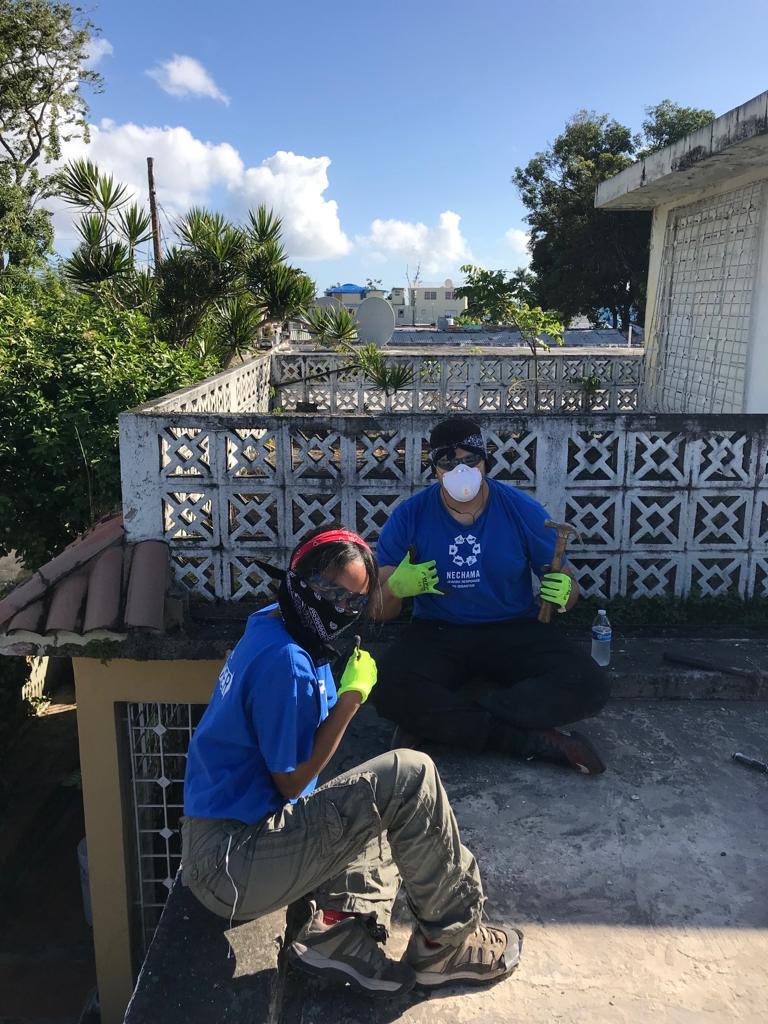CUNY_Works's tweet photo. CUNY Service Corps winter cohort has touched down in Puerto Rico and already hit the ground running! Thrilled to be working with @heart911team and @NECHAMA again! #SCPR19 #CUNYServes #PuertoRico #hurricanemaria #CUNY #service https://t.co/RsUAwZpm5C