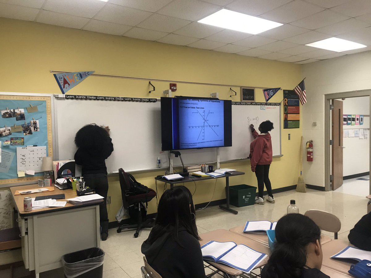 henderson_MSMS's tweet photo. Love when my students have different ways of solving a problem and are able to explain it to their classmates! @ThesquareM2 https://t.co/PBNq57sOkz