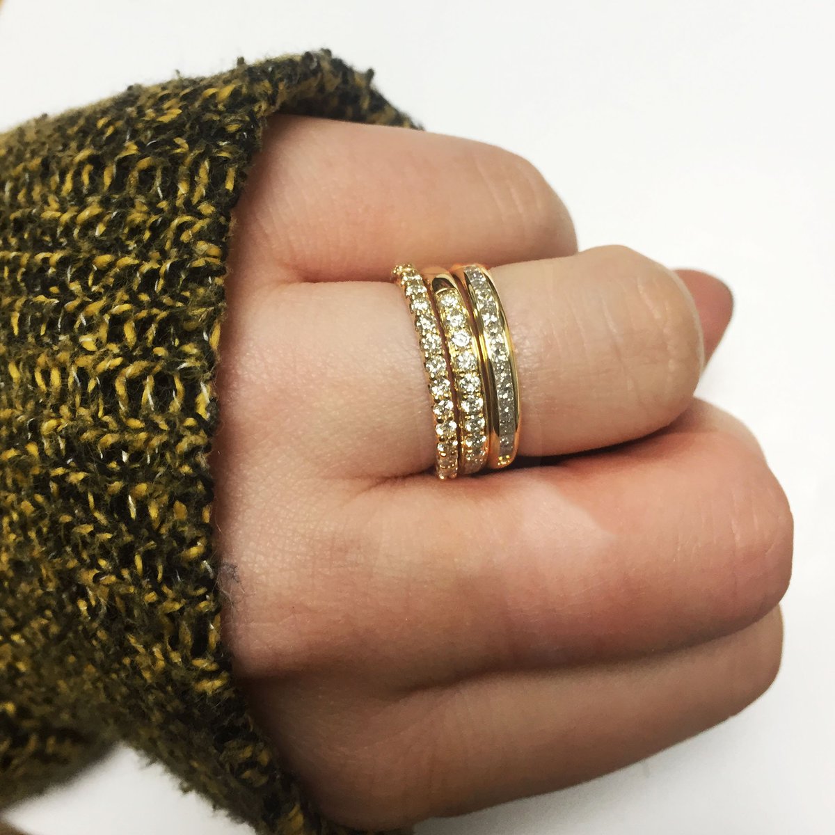 HattonJewels's tweet image. Enter 2019 with 18ct yellow gold stackable style...oh and cosy jumpers! #2019 #style #stackablestyle #yellowgold #18ct #cosyjumpers
