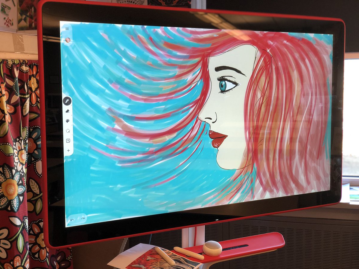 drey_kassie's tweet photo. Google Jamboard Artwork Friday by @AliDannen! #thatsneat https://t.co/mL1F436sli