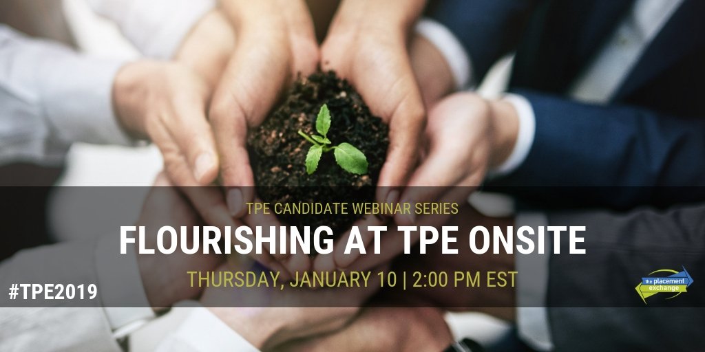 Candidates: don't miss next week's webinar to get insider tips for navigating TPE Onsite. Experienced candidates and employers will share advice on how to make your time in LA productive and successful. #SAgrad #SApro #SAjobs bit.ly/2VwUF5s