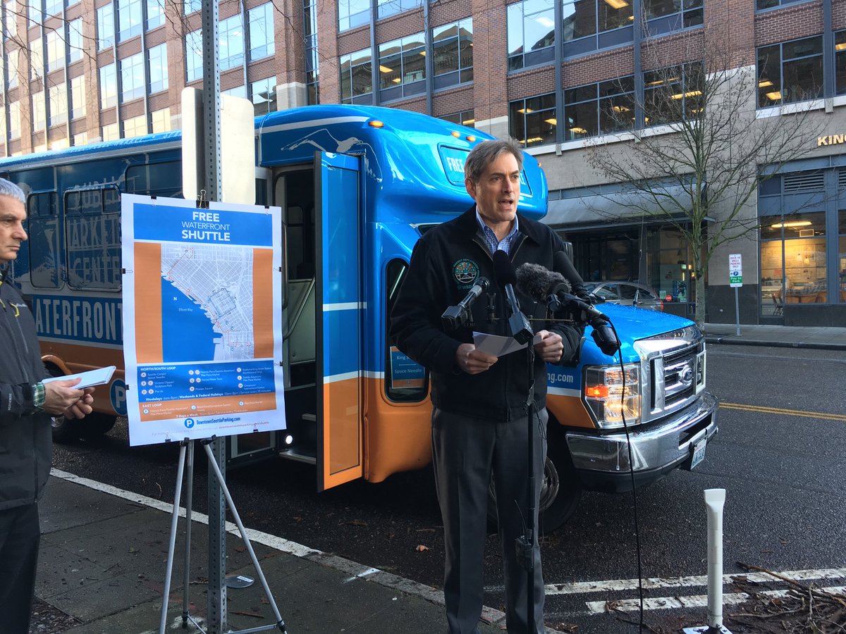 <a href="/wsdot/">Washington State DOT</a> Dave Sowers on tonight’s SoDo area Highway 99 ramp shutdown and additional free waterfront shuttle service. Remember 3 week Highway 99 shutdown through Seattle begins a week from tonight!