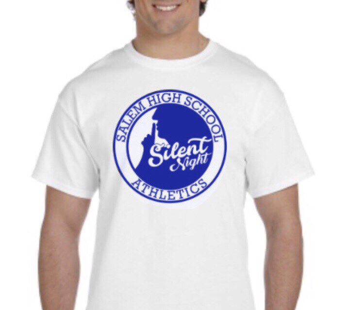 SalemBlueCrew's tweet photo. We’ve got 100 of these to give out during the Silent Night game. That’s right, 100. 🔇🤫 #WhiteOut https://t.co/AqN3l12glS