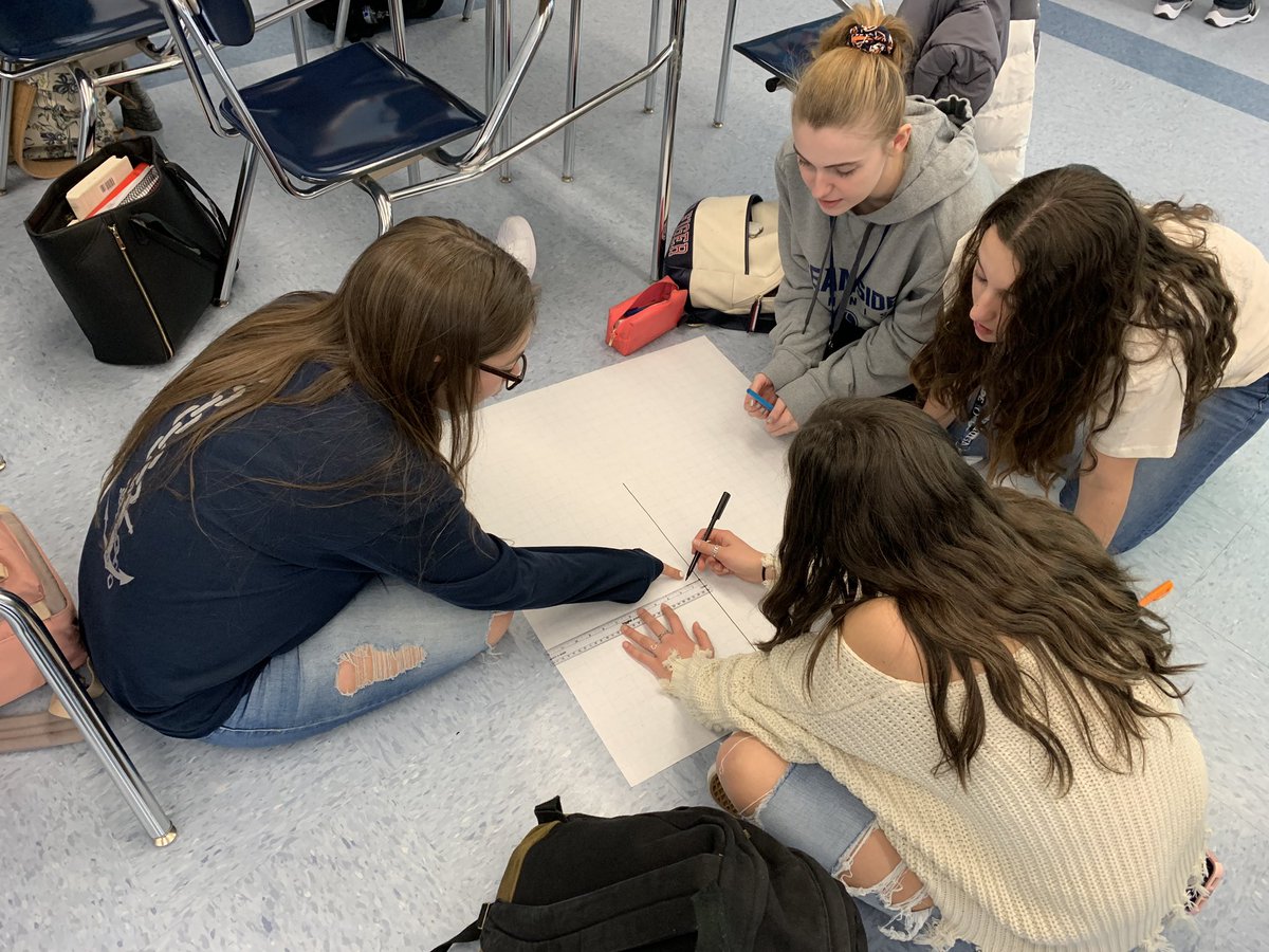 Taramauer's tweet image. Students in Mrs. Kelly’s Pre-Calculus 12 class are modeling data with polynomial functions @EKellyOhs @DocNanci #makingmathreal #StudentEngagement #OHSMath