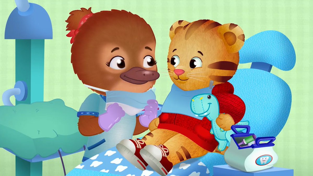 danieltigertv's tweet photo. TOMORROW tune-in to @pbskids (check local listings) for a brand-new episode of @danieltigertv! New stories include a first trip to the haircutter and a dentist visit! UGGA MUGGA! #DanielTigerTV #DanielTigerPBSKids https://t.co/qY1r3gFpYS