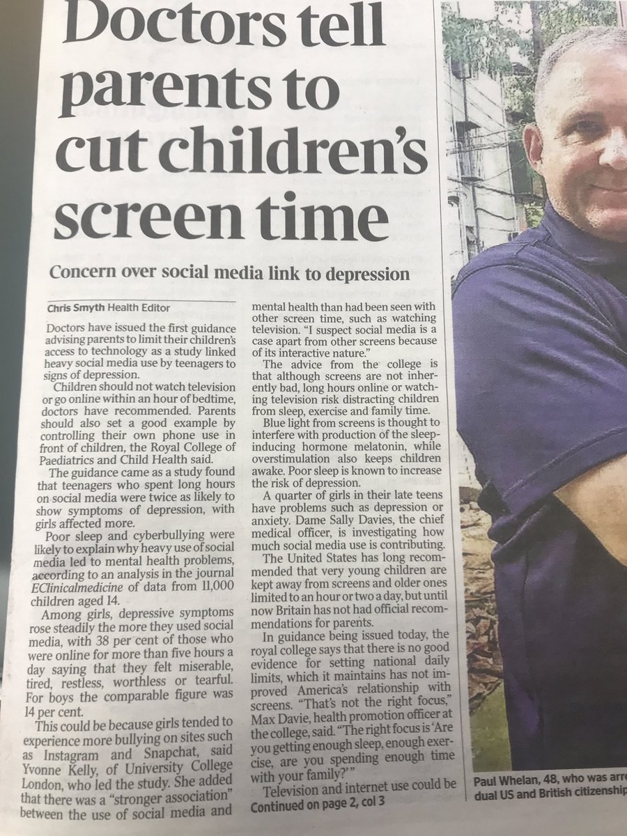 DoctorChristian's tweet photo. This in ⁦@thetimes⁩ today. Many charities and doctors (myself included) have been saying this for years. Parents and teachers please take note: https://t.co/4Cqnl8ztFu
