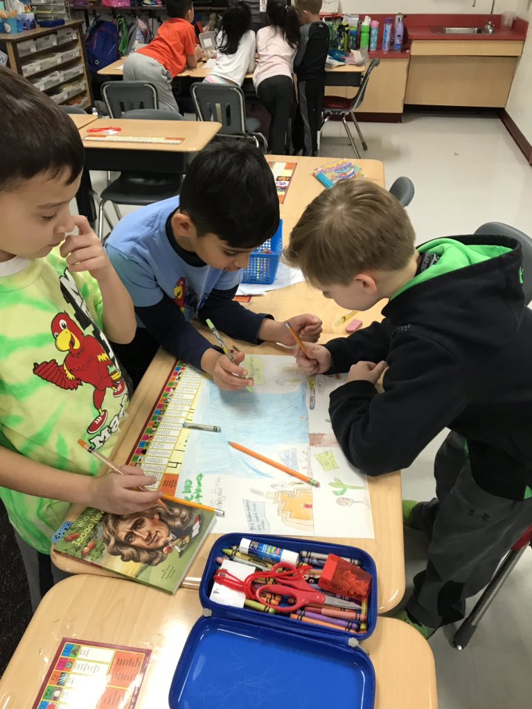 MrsMorell_E's tweet photo. Working on our First Americans PBL. #mtes3yr https://t.co/Zvft55KHAA