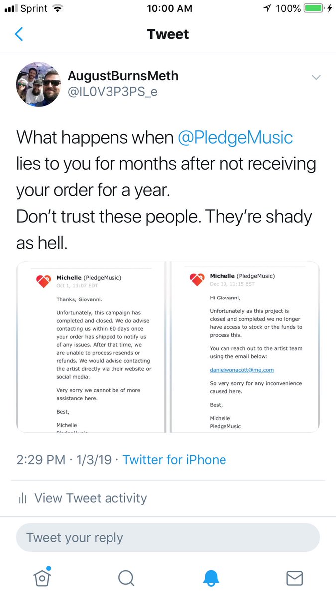 IL0V3P3PS_e's tweet photo. @PledgeMusicHelp @buddythechud @speakthetruthca @PledgeMusic Didn’t want to respond in this post, @PledgeMusic ? https://t.co/G3pFt9PjtU