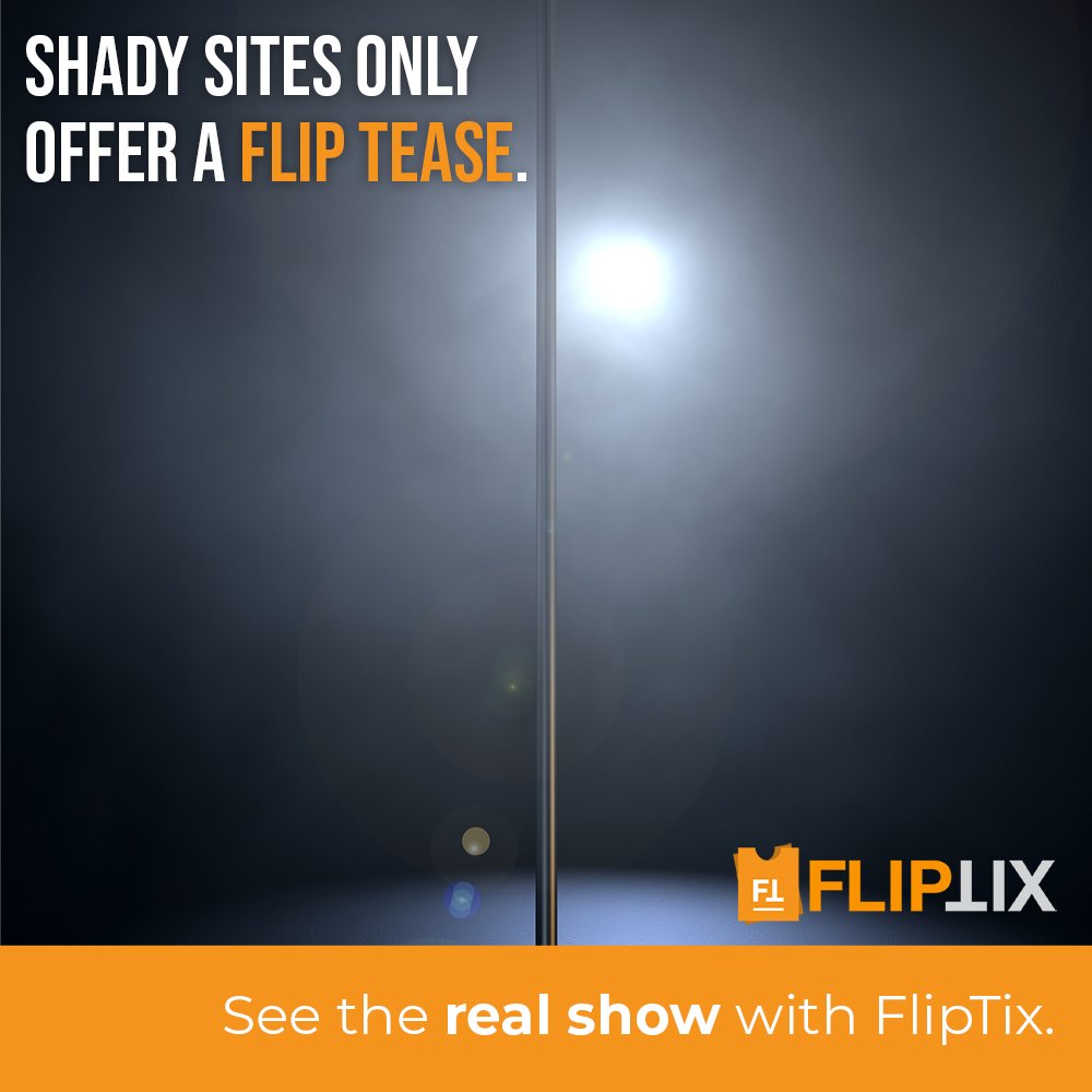 fliptix's tweet photo. Don't take a risk by using sketchy sites for meetups. FlipTix is 100% legitimate and in-partnership with the #venue/organizer. #liveevent https://t.co/vkxSx9Mkx4 https://t.co/RrvAb5awP3