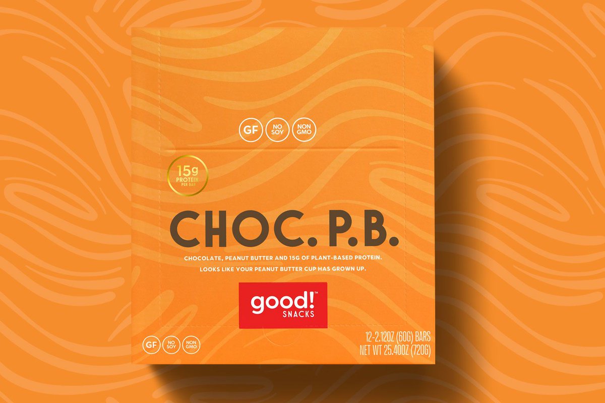 DesignWomb's tweet photo. Check out the feature of the brand identity and packaging redesign work we did for Good! Snacks Protein Bars (formerly Good Greens) over on @packagings today.  https://t.co/QkhyAekL66 https://t.co/m9mstseArI