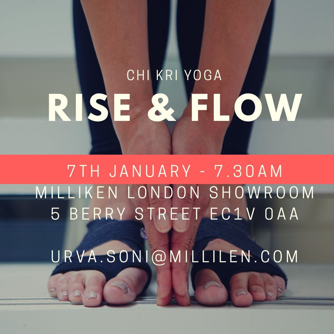 ♡FREE YOGA♡Join me this MONDAY 7th JAN for a six week series of early morning #yoga #mediation &amp; #relaxation. Email urva.soni@milliken.com to book