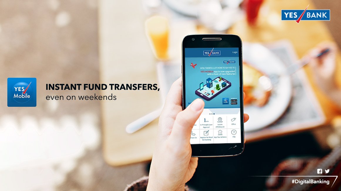 YES BANK on Twitter "Your fund transfers need not wait until Monday! Send money instantly even