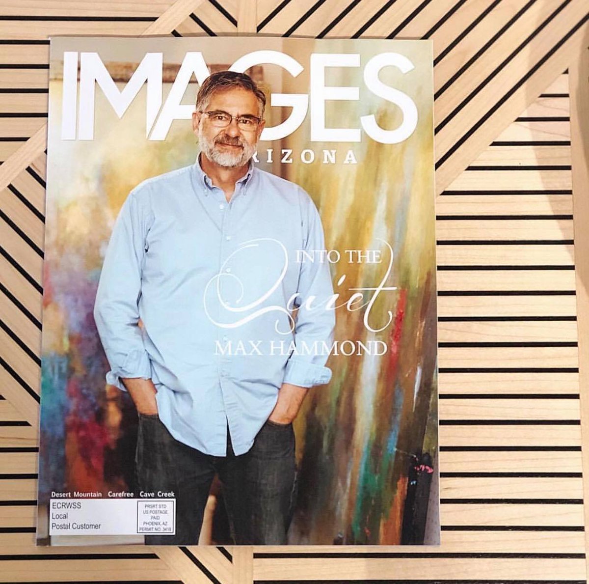 ‘Into the Quiet’ with Max Hammond is Cave Creek, Carefree &amp; Desert Mountain's cover this month. Read his story and see how his art transforms “through your eyes, [it] again becomes an emotion or idea” ow.ly/Wv0U30nc6UQ