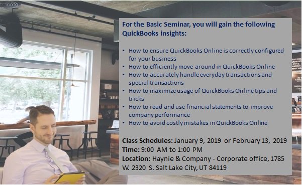 RFBMCPAs's tweet photo. Don't forget to register! QuickBooks Online Class on January 9, 2019 or February 13, 2019. Have the full control of your accounting and financials even when you are out of the office. Enroll now!
Visit https://t.co/oPLNdjtWDK for more details. https://t.co/zGua2kjsbK