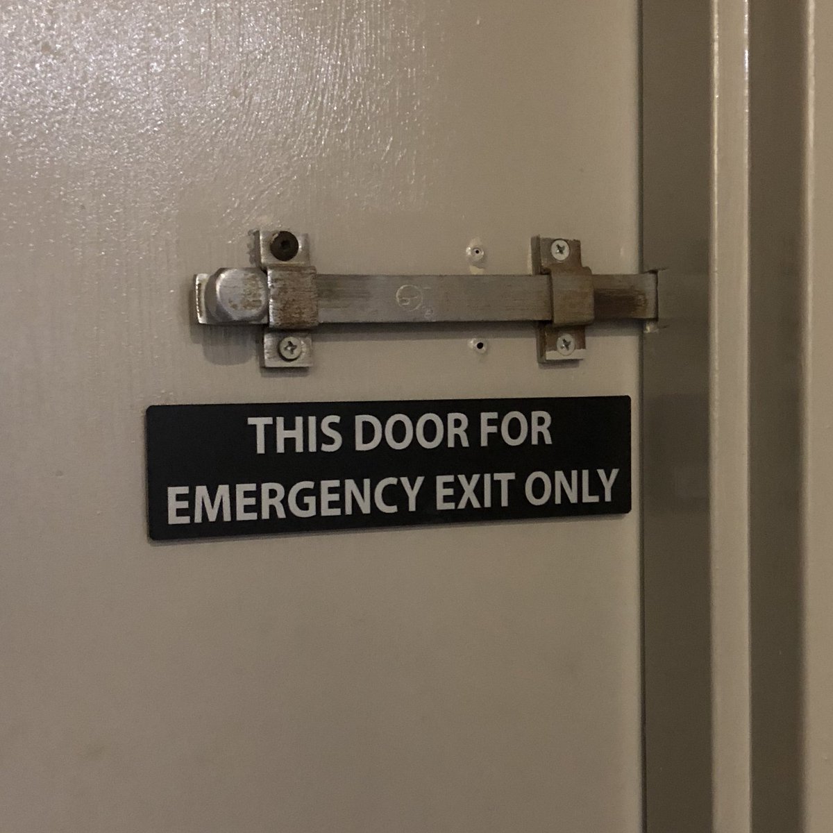 In case of an emergency, signage reminds people where to go. ht.ly/fxxr30nc7GL