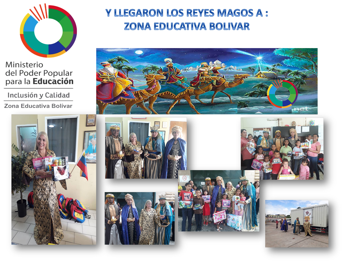 DireccionZ's tweet photo. GRACIAS AL PRESIDENTE @NicolasMaduro, NUESTRO MINISTRO DE EDUCACIÓN @aristobulopsuv Y LA GESTIÓN DE NUESTRA JEFE DE ZONA EDUCATIVA BOLÍVAR @sheieduc LLENA DE ALEGRÍA LAS CARAS DE LOS HIJOS DE TODO EL PERSONAL QUE LABORA EN NUESTRAS INSTALACIONES CON LA LLEGADA DE LOS REYES MAGOS https://t.co/2A1dE1PNII
