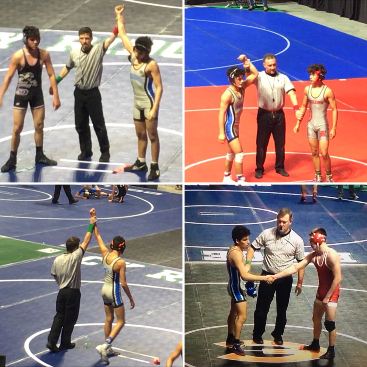 WolvesWrestlers's tweet photo. #WolvesWrestlers are looking good after the first round @westsidehigh @HISDAthletics @whshowlernews #CyFairInvitational19 https://t.co/XpDzSOXpG0