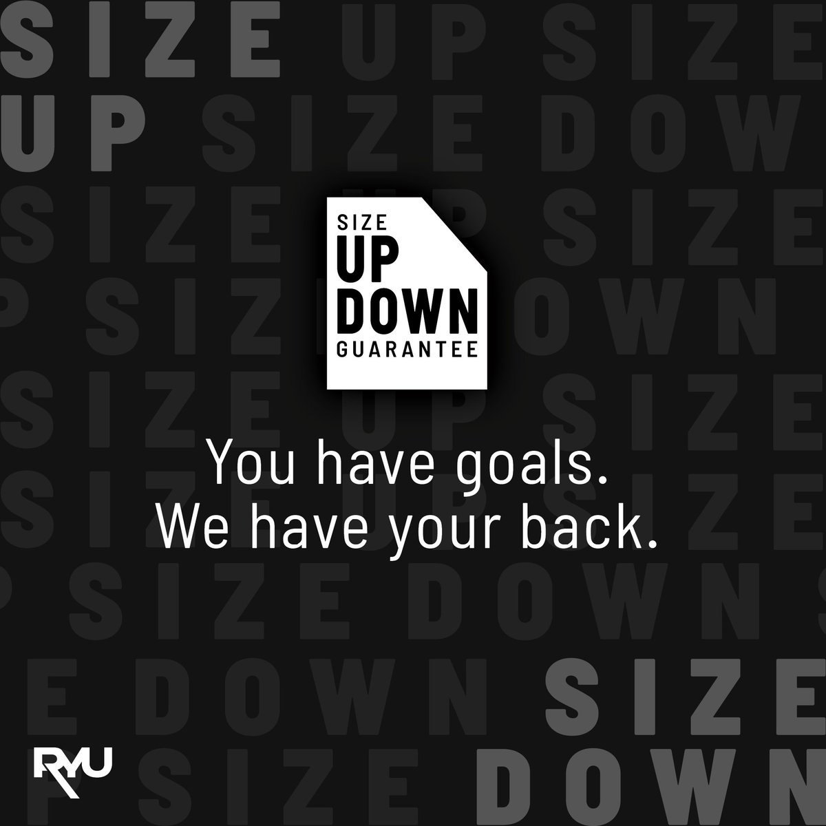 If your size changes because you achieved a milestone within a year of purchasing any RYU apparel, we’ll exchange it in your new size for 50% off. Then, we’ll donate your original items to a local charity.

ryu.com/size-up-size-d…

#RespectYourUniverse