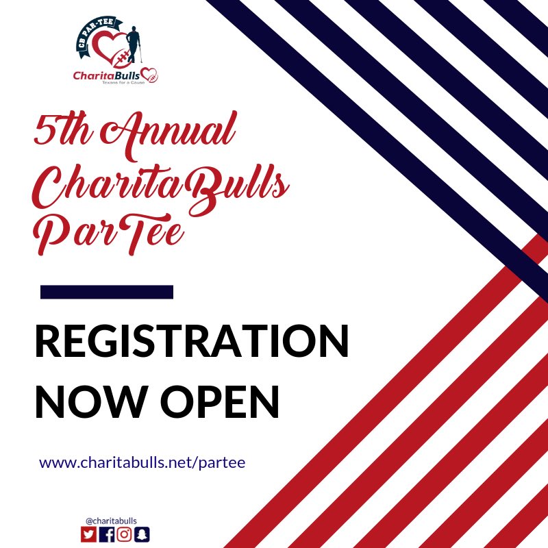 CharitaBulls's tweet photo. Registration is now open for the 5th Annual #CBParTee hosted by @DeAndreHopkins benefiting his mother’s non-profit SMOOOTH, Inc. on May 6th at Topgokf Katy!
Visit https://t.co/xksywFrrO5 to get your team registered today! https://t.co/N8j0kgZh0s