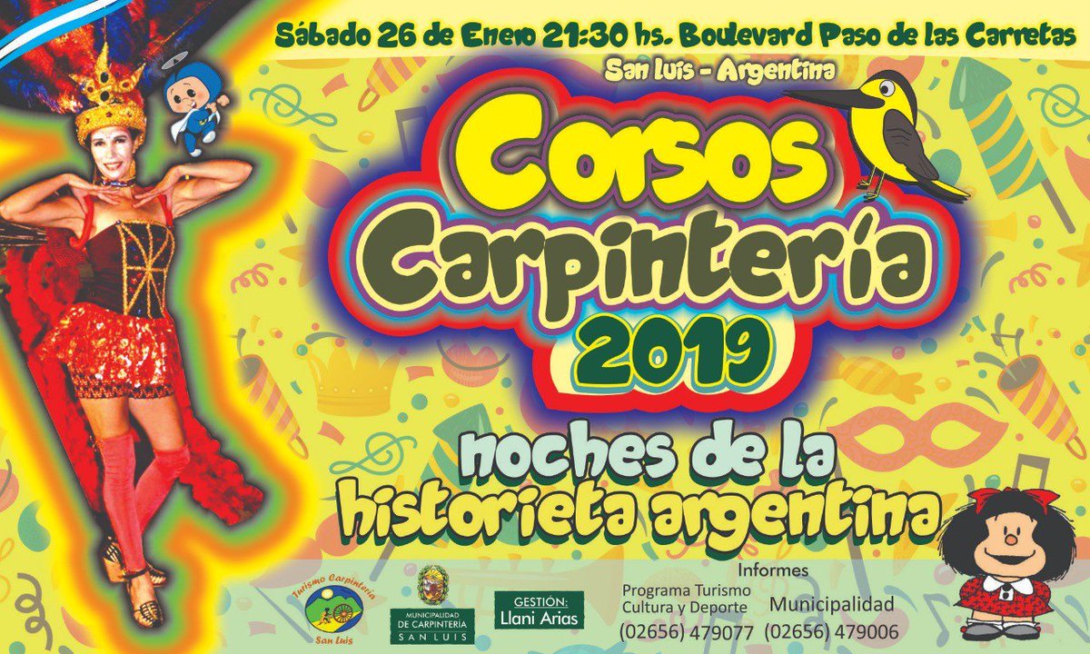 TurCarpinteria's tweet photo. #corsos 2019!!! #Alegria #Diversion #comparsas #historieta #Argentina https://t.co/2YRpPHCsdH