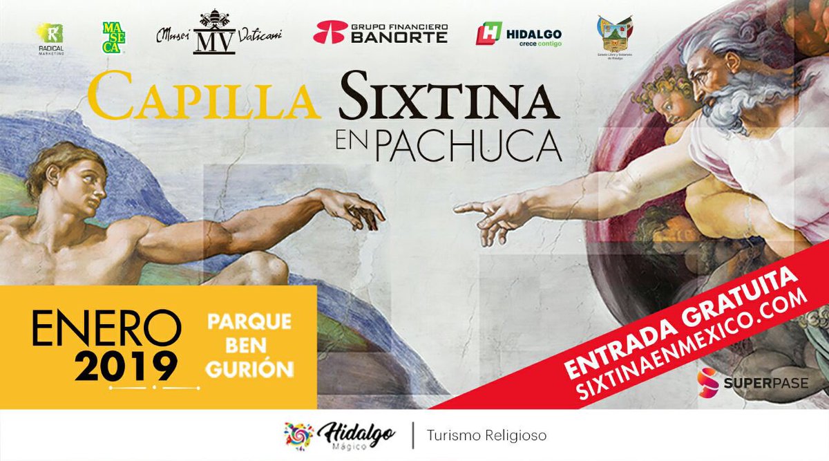 omarfayad's tweet photo. Próximamente, la reproducción de la obra del artista Miguel Ángel Buonarroti llegará a Hidalgo. ¡No te la puedes perder! #CapillaSixtinaEnHidalgo https://t.co/QxCZyp6tfo