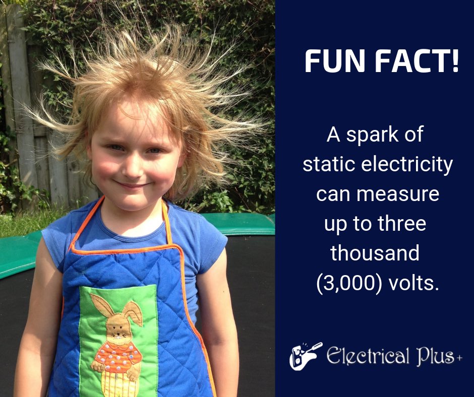 electricalplus's tweet image. You now know why sometimes those little shocks give you such a big jolt! 

#electric #static #staticelectricity