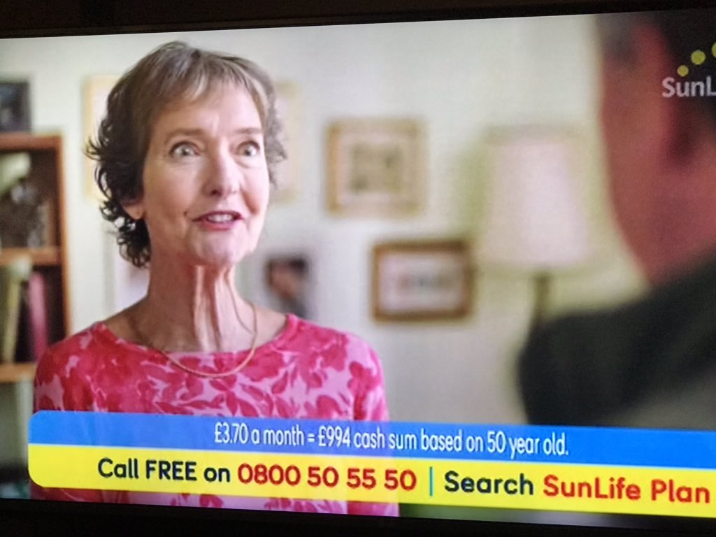 Kogg1962's tweet photo. Have you ever seen someone so happy their funeral will be paid for? 
#Sunlife
#deathplan https://t.co/0gHv1nNirt