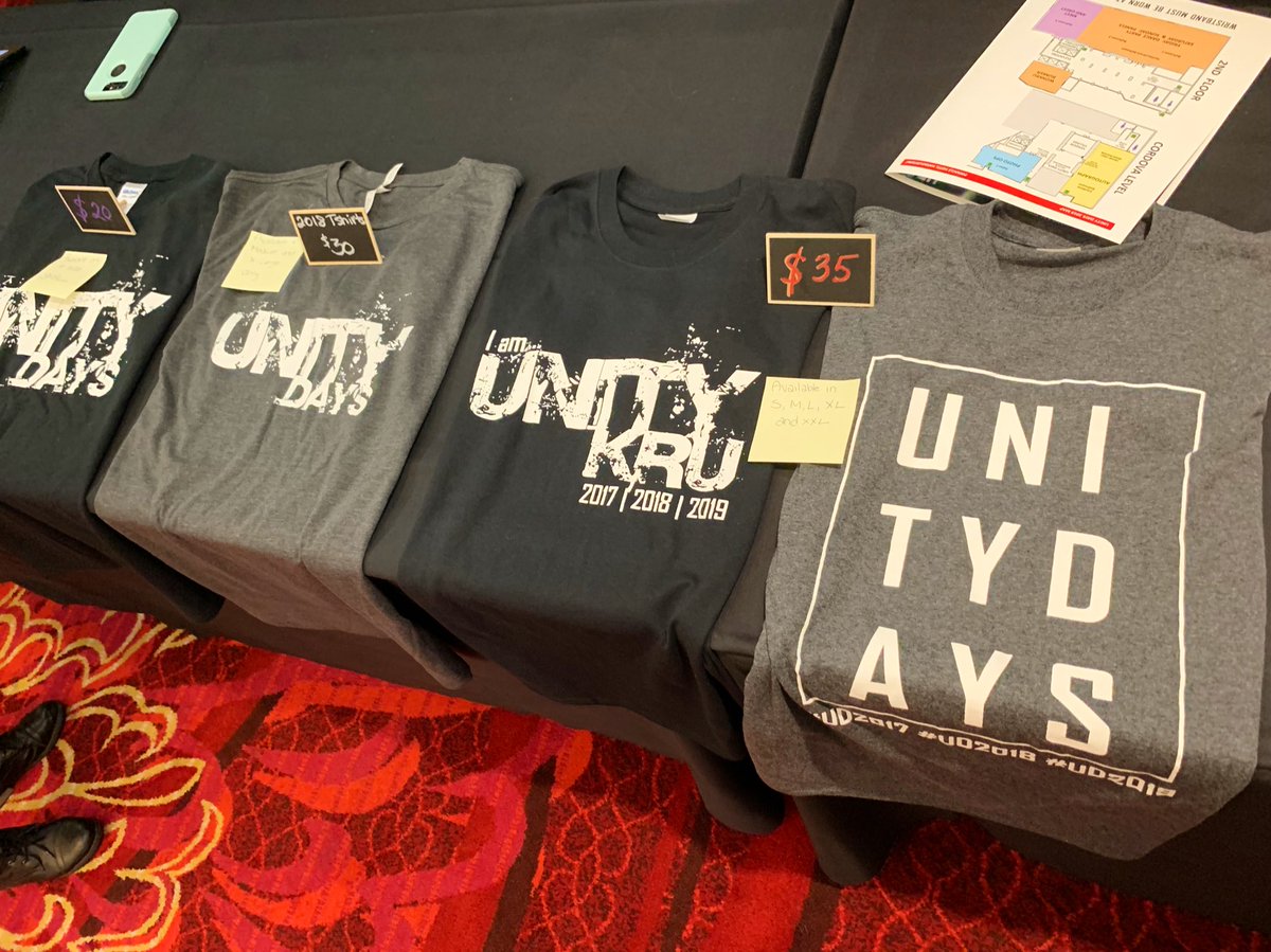 theafictionados's tweet image. Are you registered? After you’re done, come check out the #UD3 table to stock up on some #UnityKru merch!  #UNITYDAYS2019