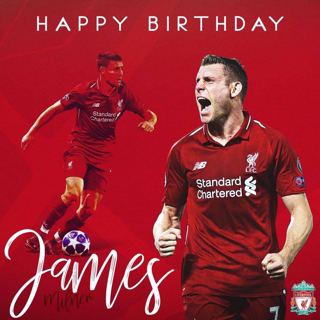 Happy birthday,James Milner.  