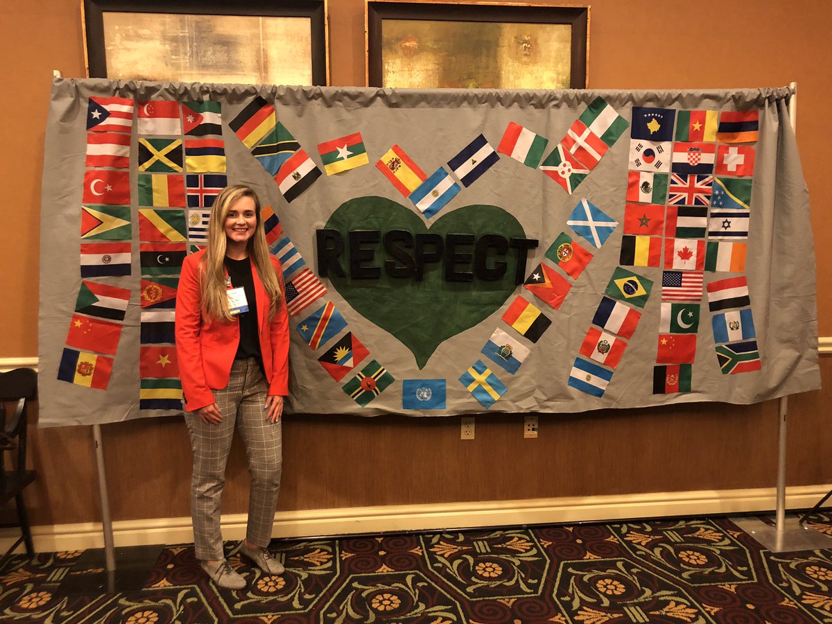 What a special moment as our own Grace Clothier delivers an inspirational speech at <a href="/YMCAMUN/">YMCA Model UN</a> about <a href="/RvNoHate/">#NoHateBreakfastClub</a> initative and #RESPECT to packed Model UN Conference. She also made this banner! #RVPride #NP4H @RVRHSSuper <a href="/CherylLCAlspach/">Cheryl Cliver</a> <a href="/RVMrsSeal/">Jean Marie Seal</a> @ME_Panter