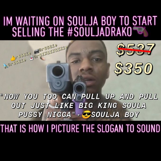 First #SouljaBoy brought us the  🎮#SouljaConsole ⌚#SouljaWatch 😎#SouljaGlasses 🎧#SouljaBeats  I'm honestly<a href="/tag/souljaboy"class="tags">#SouljaBoy</a><a href="/tag/souljaconsole"class="tags">#SouljaConsole</a><a href="/tag/souljawatch"class="tags">#SouljaWatch</a><a href="/tag/souljaglasses"class="tags">#SouljaGlasses</a><a href="/tag/souljabeats"class="tags">#SouljaBeats</a><a href="/tag/sincerely"class="tags"><span>#sincerely</span></a><a href="/tag/souljadrako"class="tags"><span>#souljadrako</span></a><a href="/tag/kingsoulja"class="tags"><span>#kingsoulja</span></a>