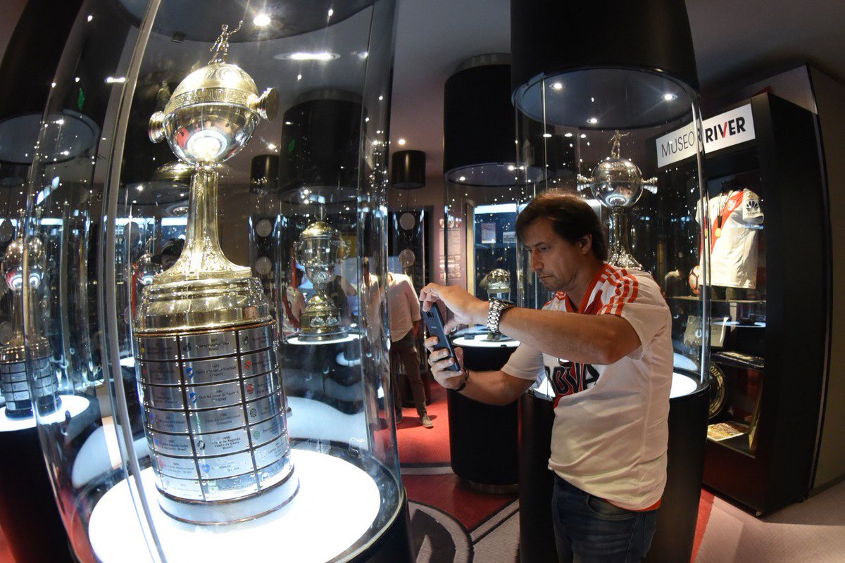 RiverPlate's tweet photo. 🏆 La Copa Libertadores más importante de la historia ya está en el @MuseoRiver. ¡Vení a conocerla!

🎟️ Tickets: https://t.co/QpmXwztsyY https://t.co/nNdUD1xHN4
