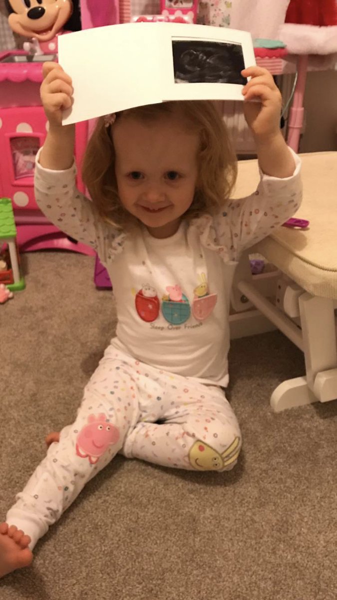 rikhayden's tweet image. Looks like Georgie is going to be a big sister 😳 #babyno2 @laurahayden22