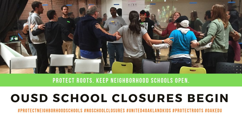 roots_must_live's tweet photo. Despite being given notice of closure Board Member @ShanthiGonzales is out of town and unable to represent us. As teacher leaders we work hard to be culturally responsive, to do the work to be inclusive of all voices. #OakEdu #keeprootsopen #Protectroots https://t.co/IueqAouruu