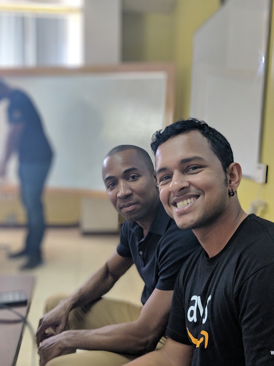 HackerHostelJM's tweet photo. Happy New Year everyone, just an update, last November we hosted four #SolutionsArchitects from @awscloud  #WePowerTech and they had an amazing time. Some of the outcomes were  #AWS was introduced to the @GOJ, met faculty at #UWI to offer support to their curriculum. https://t.co/VTLNG1I28k