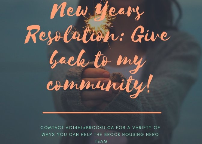 HeroHousing's tweet photo. Day 12: As you make a fresh start in 2019 consider joining the housing hero team! #Volunteer your skills! For more information come and check out our booth at the #BrockUniversity #VolunteerFest or email ac14hl@brocku.ca #12DaysOfGiving #NewYearsResolution https://t.co/JShwOFSOCI