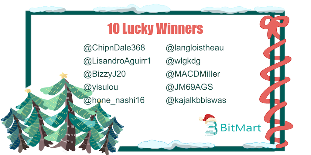 BitMartExchange's tweet photo. 🎉 The lucky winners are in for retweeting our #BitMartSanta Christmas Wishes! We’ve DMed each of you on how to claim your 200 BMX rewards! Thank you all for your participation! Please keep an eye on our upcoming promotions!
#BitMart $BMX https://t.co/YJIJnlwKsf