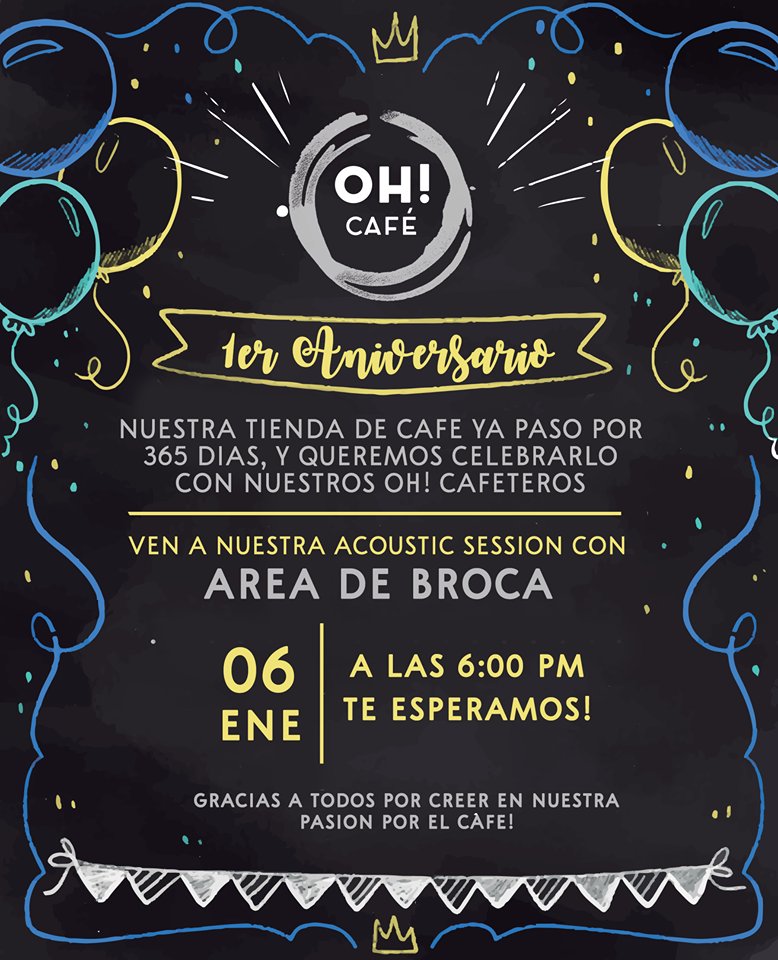 SamudiApp's tweet photo. Aniversario Oh! Café - Acoustic Rock Sessions

#Eventos #Comayagua #Rock #concierto #café

Costo Por consumo
Domingo 6 Enero - 6:00pm
Lugar: Oh Café
Artistas: Área de Broca - Los Charles https://t.co/WL4Gn5IO9y