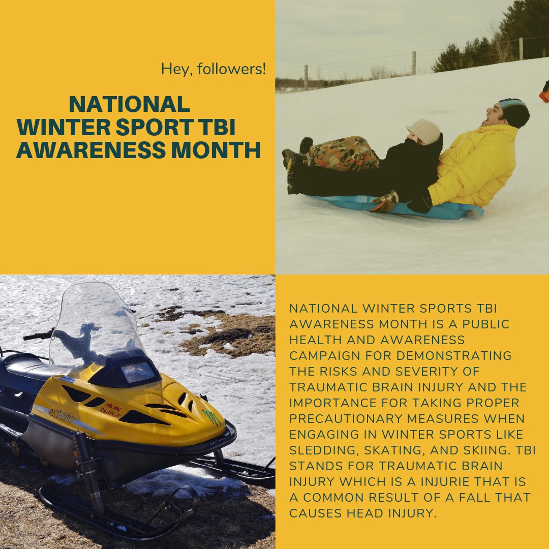 HomeMile's tweet photo. Spread the awareness. Let's help prevent anymore TBI's from lack of wearing proper protection. #nationalwintersporttbiawerenessmonth https://t.co/wbMbGWoG3O