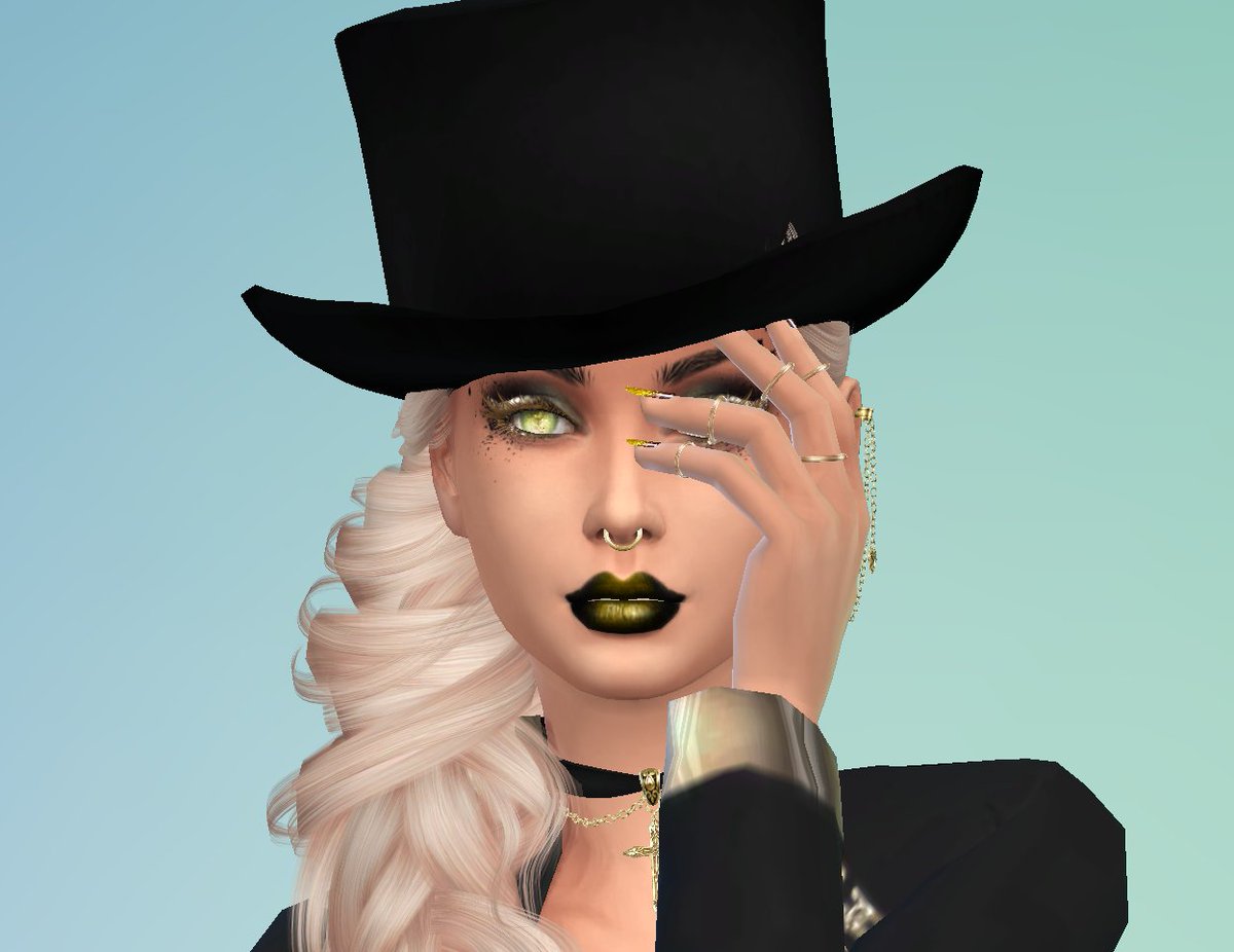 AshariaArt's tweet photo. #WIP #SCCSims4 Guliana Goldess a hobby sorceress on the way to the new year party... Its still work in progress but its going on. โฅ https://t.co/LdIqWWhJiz