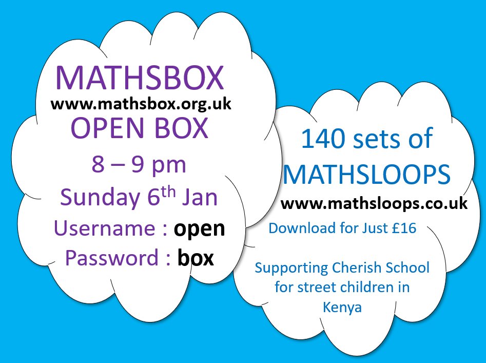mathsbox1's tweet photo. FREE LOOK inside MATHSBOX
Sunday 6th January 2019
8pm - 9pm

4000+Ready to use resources 
Key Stage 1 to Key Stage 5

Bingo Games
Treasure Hunts
Multiple-choice quizzes
Settlers
Minimally Different Questions
Differentiated Questions
Starter questions
Problem Solving
+ more..... https://t.co/GTKoLKS9ir