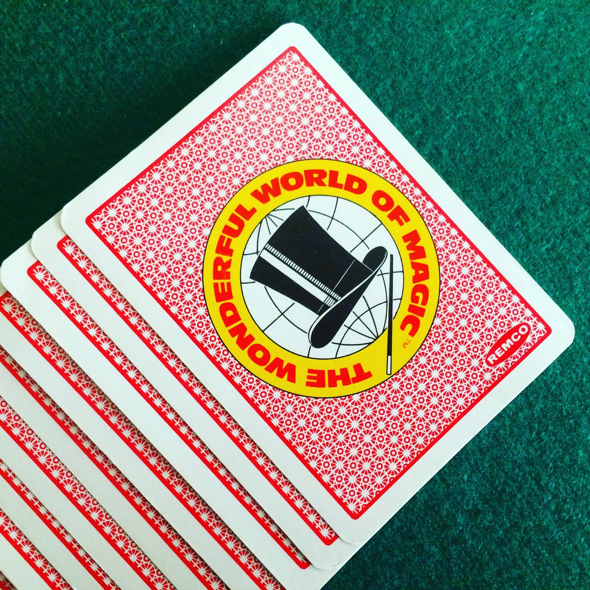 intervalmagic's tweet image. Cards from the 1975 Remco magic kit called The Magic Hat, which my parents got me when I was a child. #magickit #magicset #magictricks #playingcards #remco #toys #tophat #cardtricks #magic #conjuring