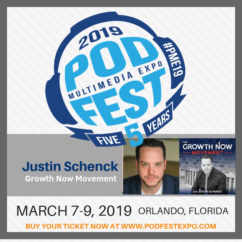 Welcome to the #PME19 Breakout Sessions Justin Schenck, Host of Growth Now Movement @justinschenck buff.ly/2yugRCu
#podcast #podcasting #podcaster #podcastprofit #PME19